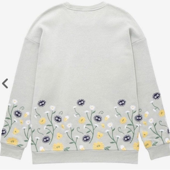 XL Our Universe My Neighbor Totoro Forest Spirits Embroidered Crewneck - Picture 6 of 6